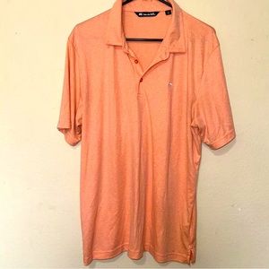Travis Matthew Shirt Mens XL Polo Golf Short Sleeve Peach Salmon Color